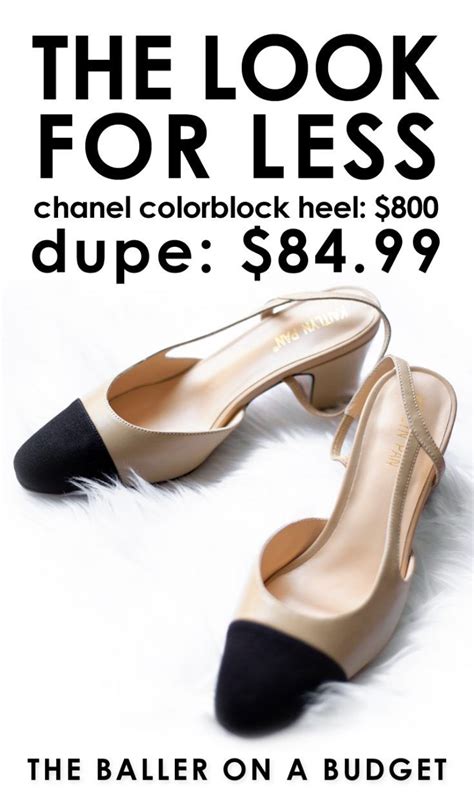 chanel dupe shoes|chanel knock off shoes.